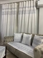 ستائر، كوشن، مفرش سفرة، ديكور منزل