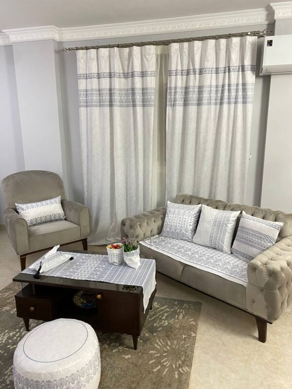 ستائر، كوشن، مفرش سفرة، ديكور منزل