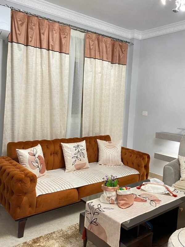 ستائر، كوشن، مفرش سفرة، ديكور منزل