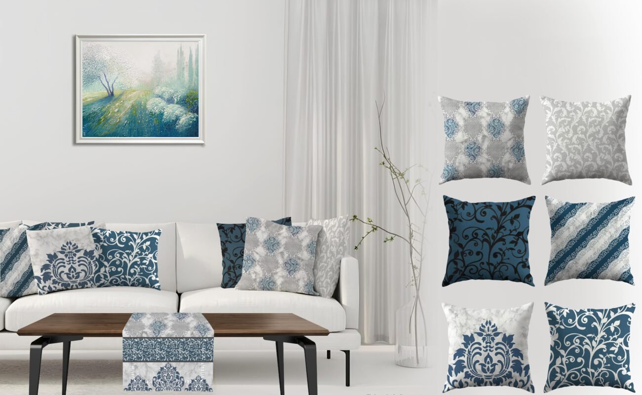 ستائر، كوشن، مفرش سفرة، ديكور منزل