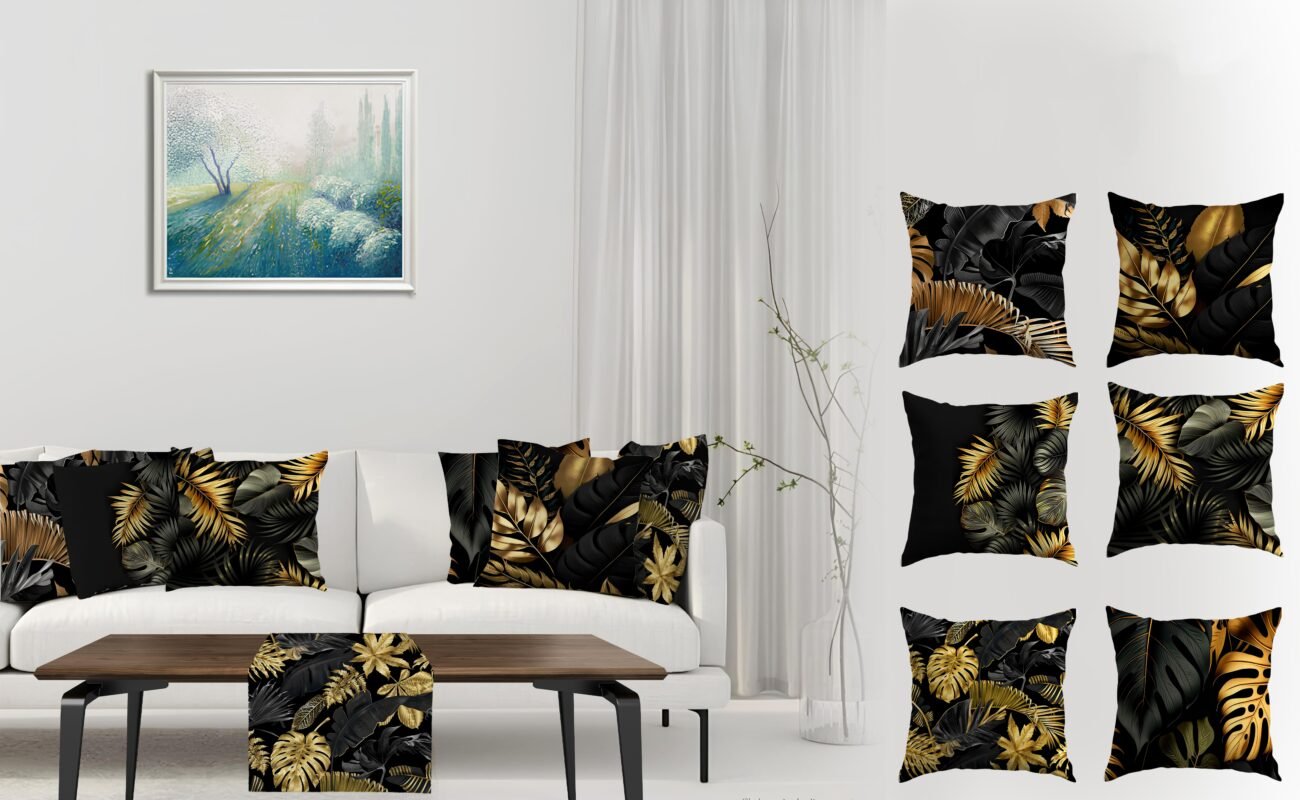 ستائر، كوشن، مفرش سفرة، ديكور منزل