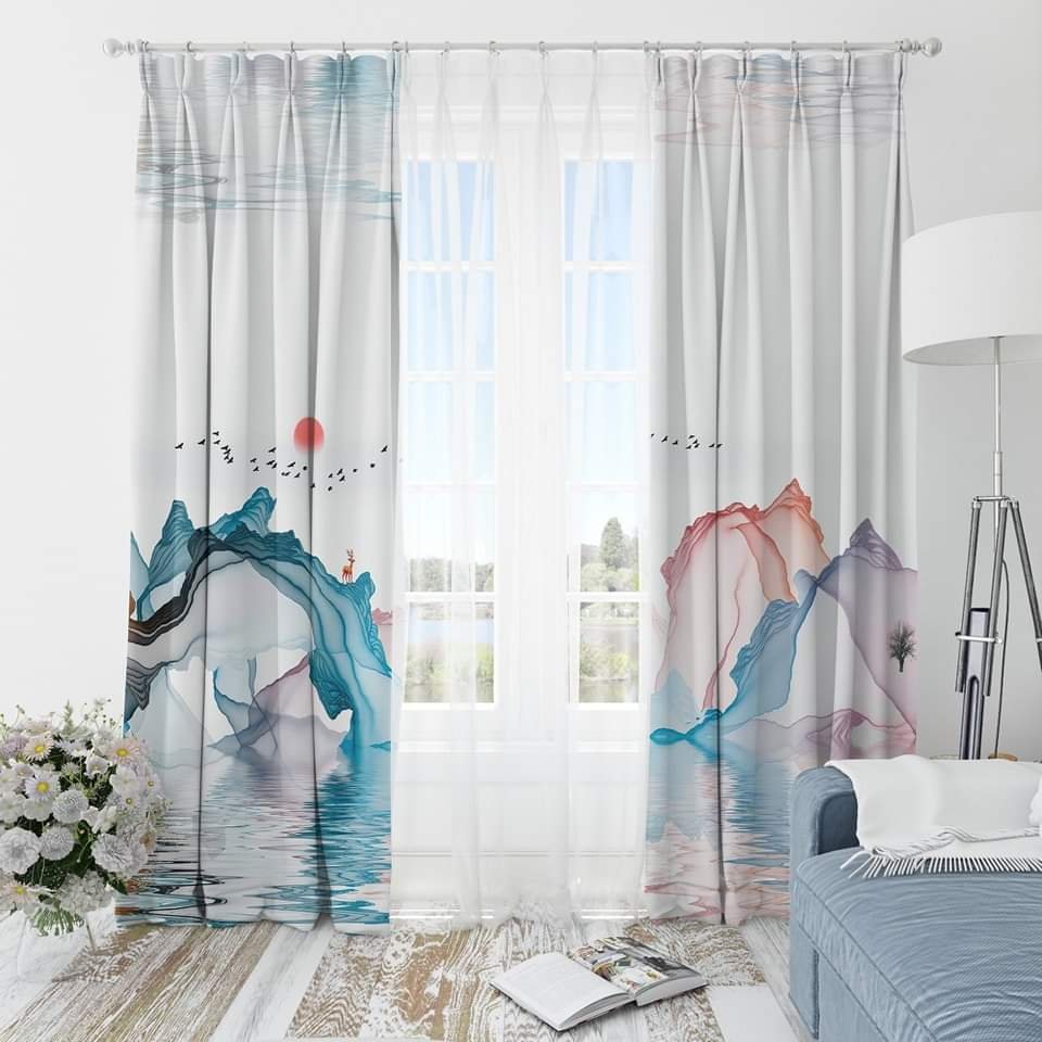 Gl 1087 ستائر، كوشن، مفرش سفرة، ديكور منزل