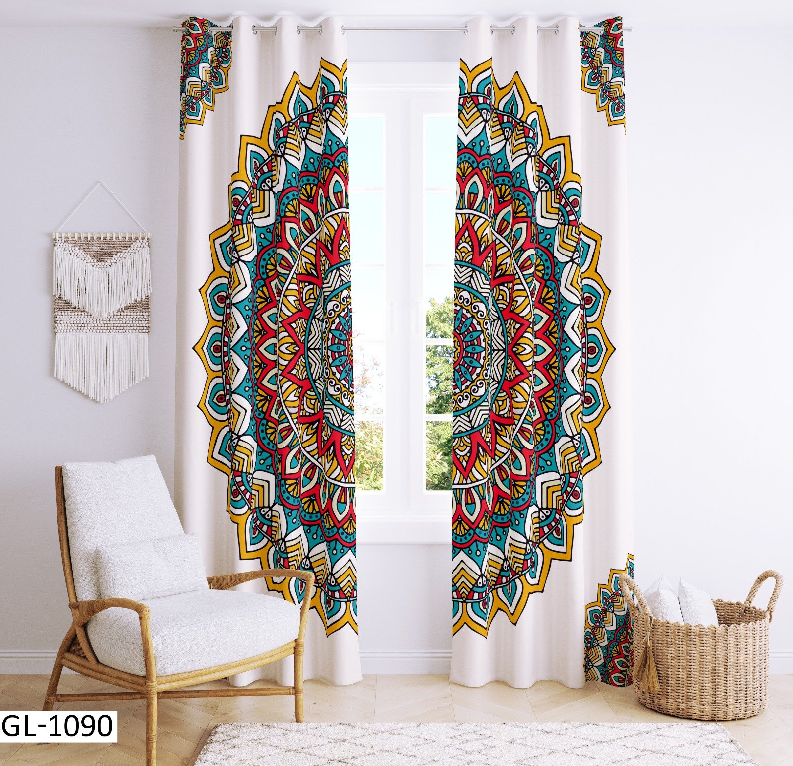 Gl 1090 ستائر، كوشن، مفرش سفرة، ديكور منزل