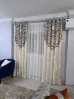 ستائر، كوشن، مفرش سفرة، ديكور منزل