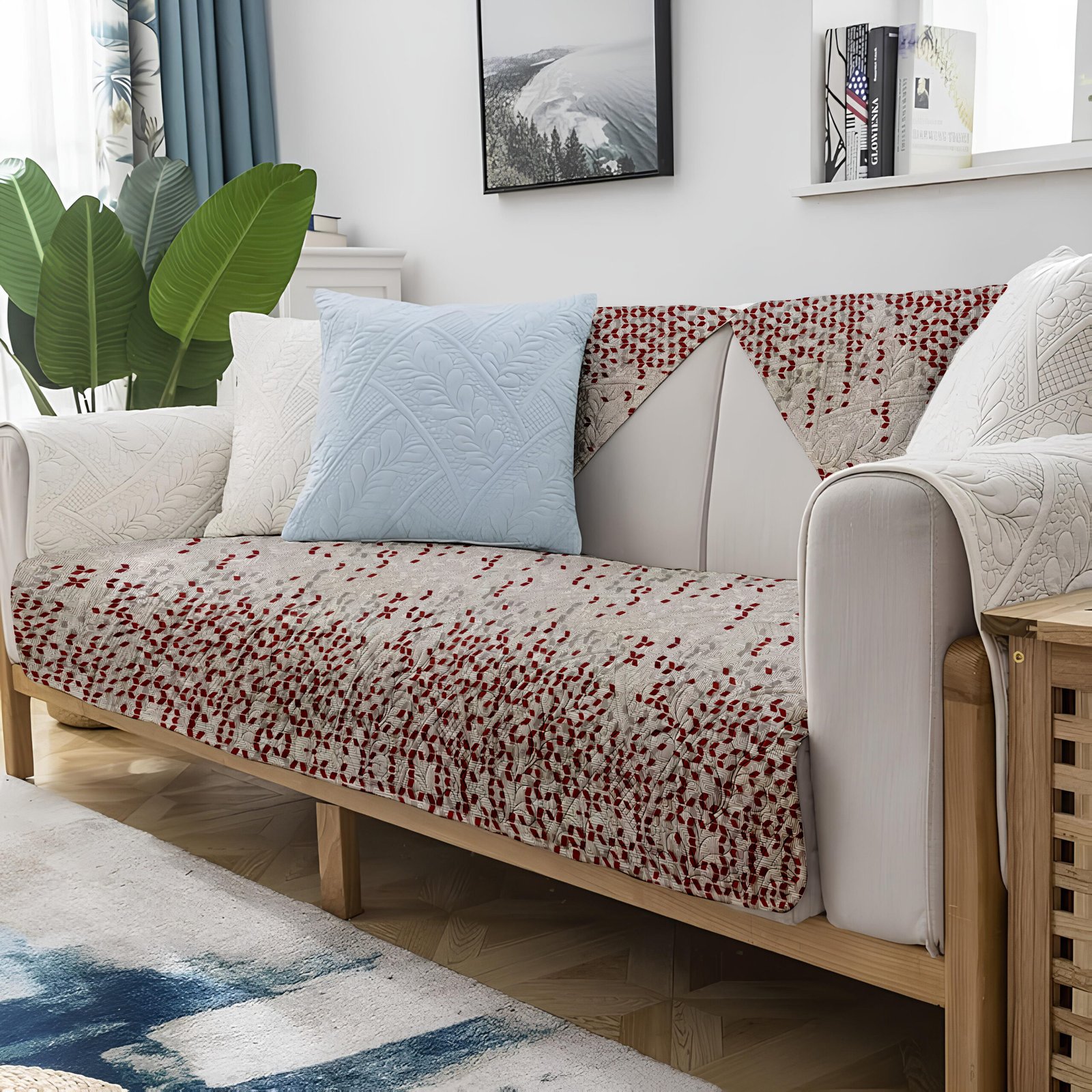 ستائر، كوشن، مفرش سفرة، ديكور منزل